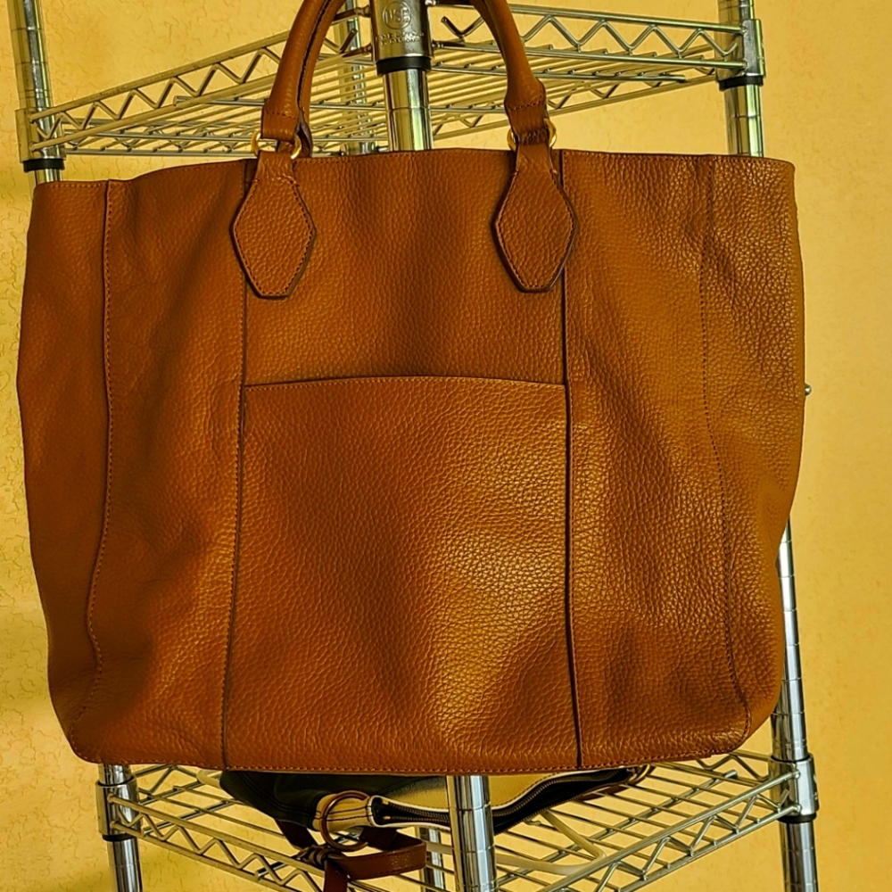 Brown Leather Tote Bag